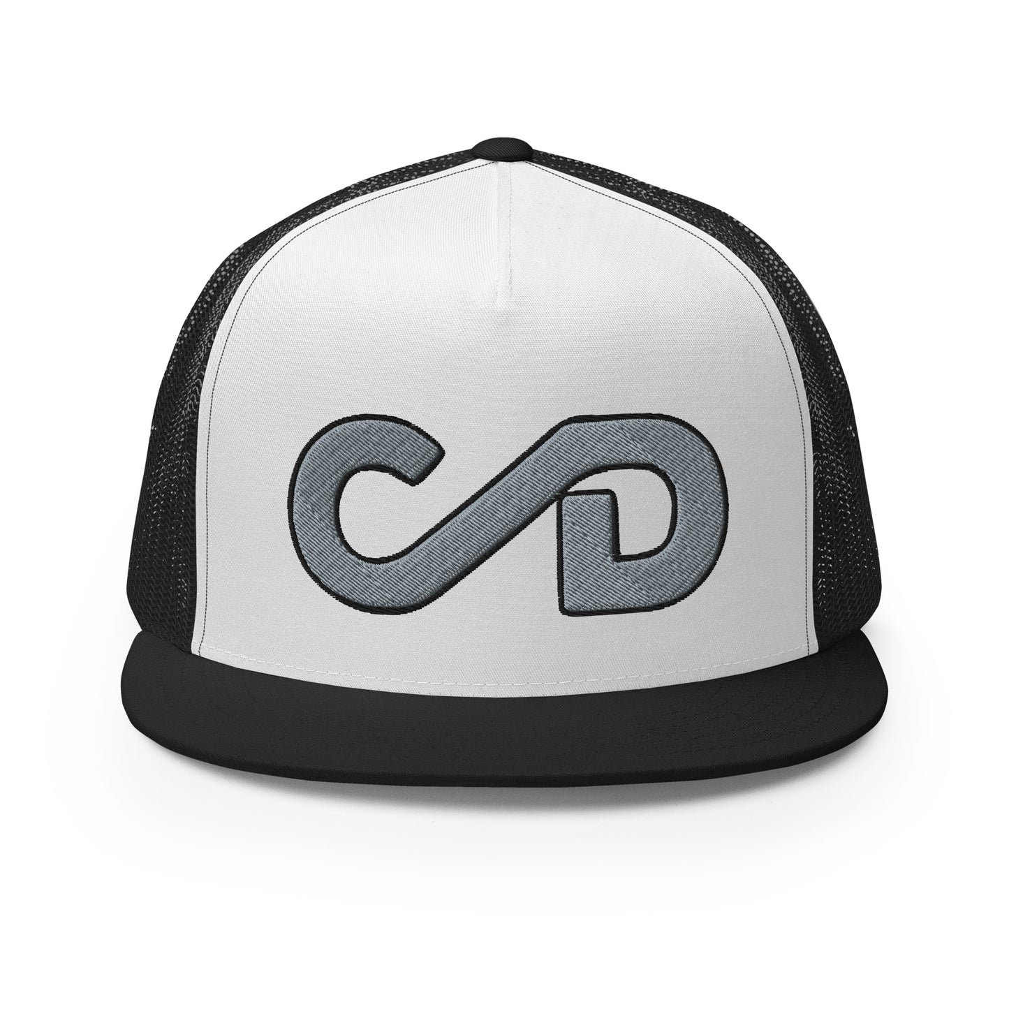 Black and Gray Big Brand Trucker Cap