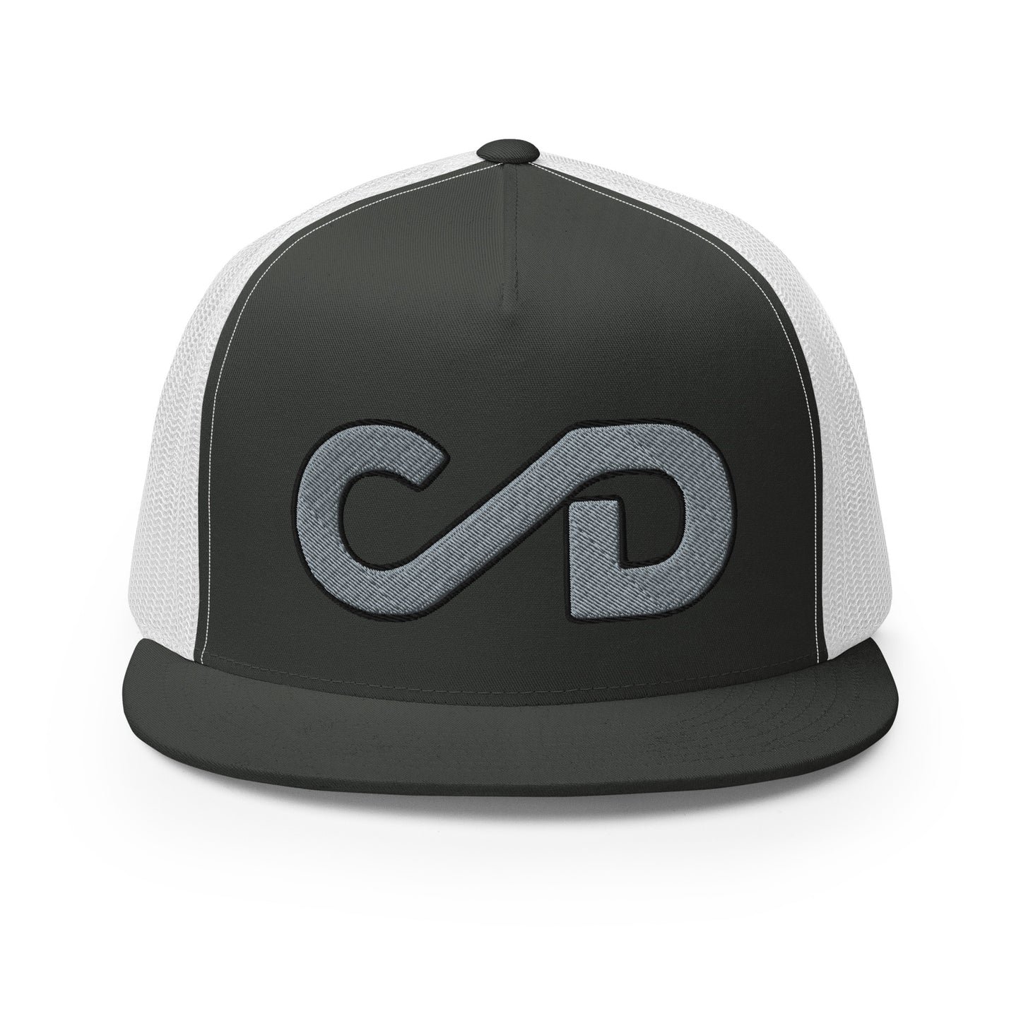 Black and Gray Big Brand Trucker Cap