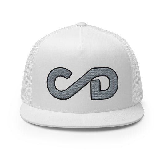 Black and Gray Big Brand Trucker Cap