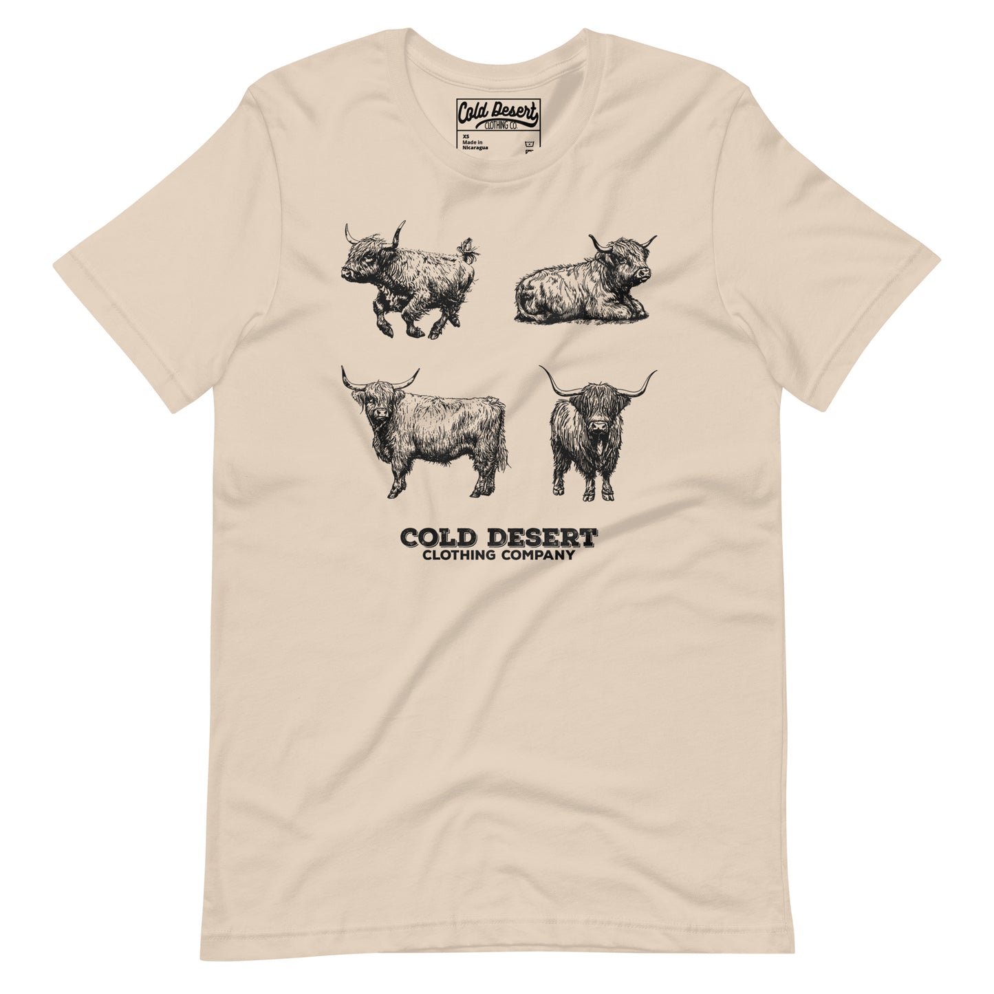 Happy Highland Cows Unisex t-shirt
