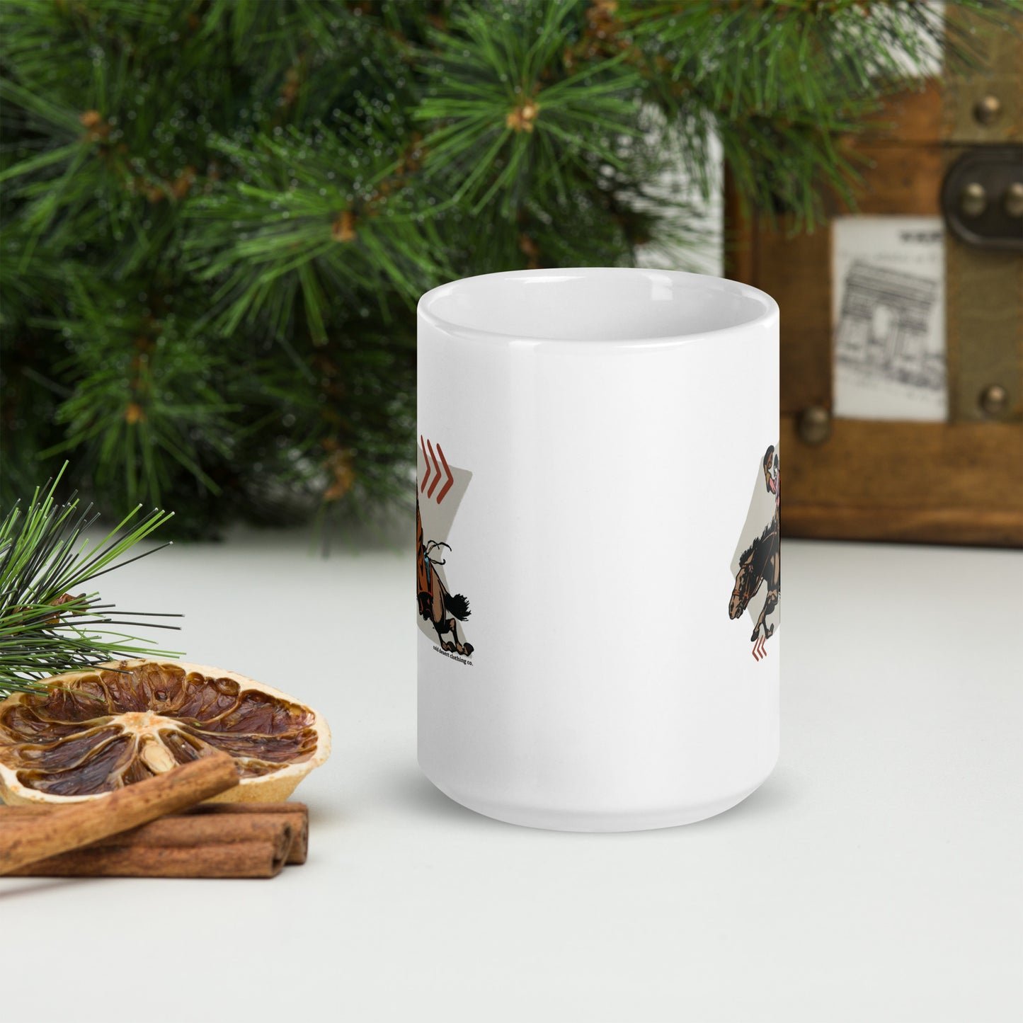 She's a Wild One White glossy mug