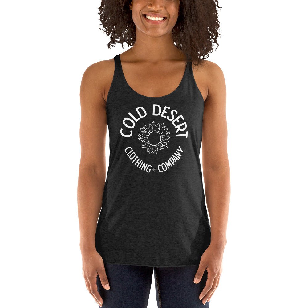 Cold Desert Sunflower Women's Racerback Tank