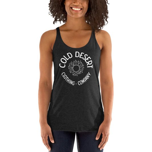 Cold Desert Sunflower Women's Racerback Tank